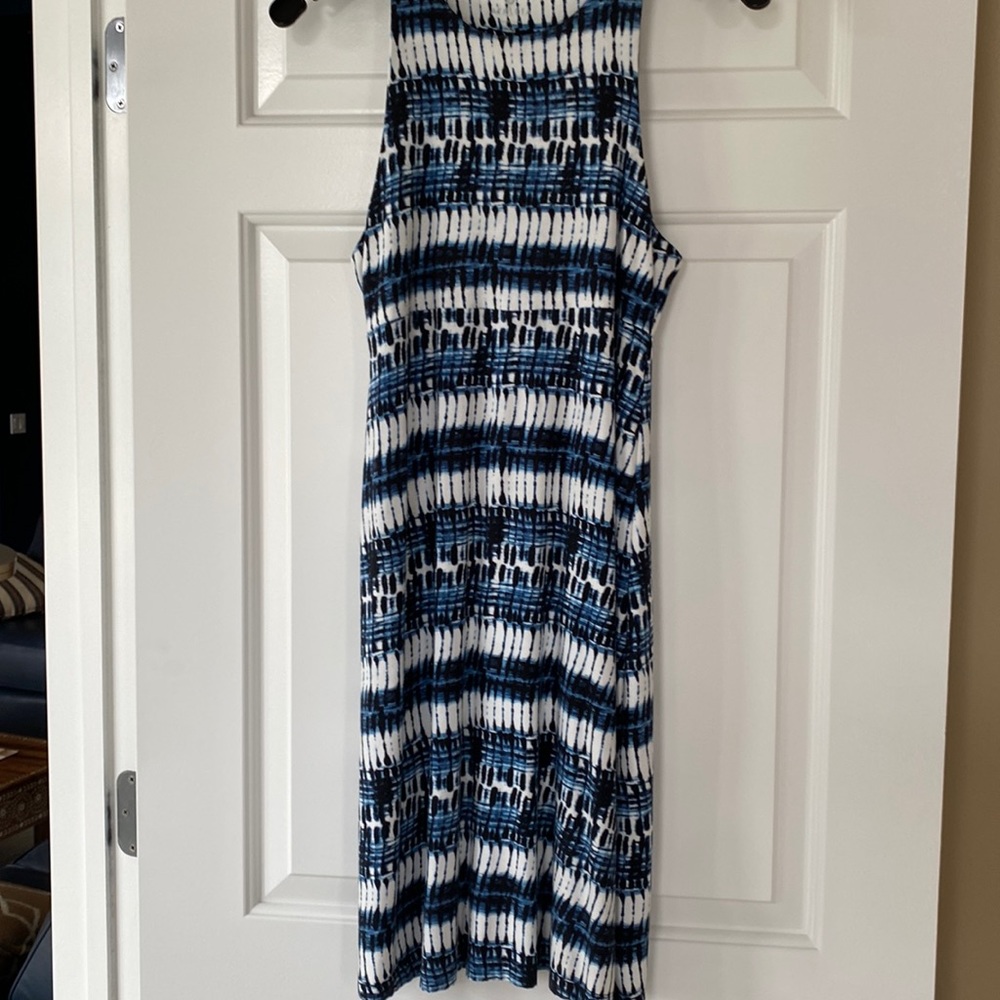 Athleta racerback dress.  Santorini style.  Xs. Blue print.
